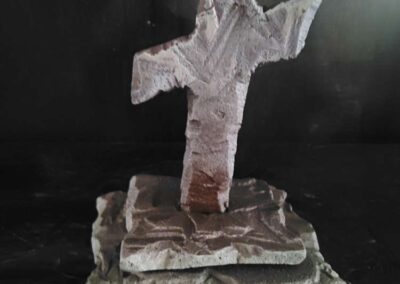 ITIZi custom art - john roberts - faith - carved both sides